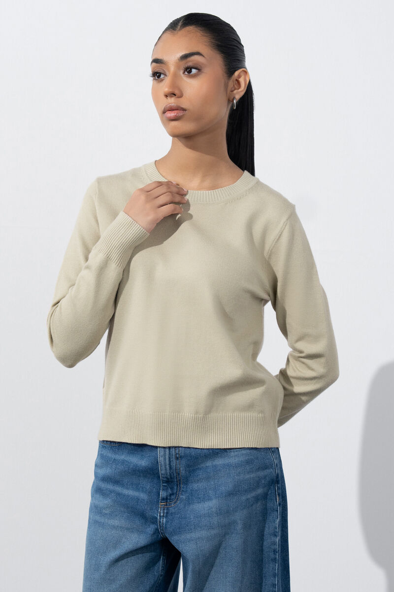 Slim-Fit Knit Sweater