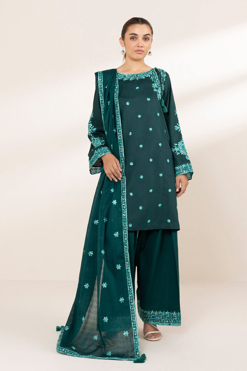 Embroidered Voile Dupatta