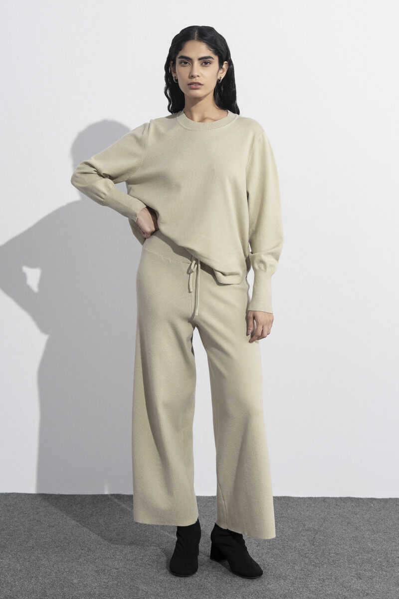 Pull-On Knit Culottes