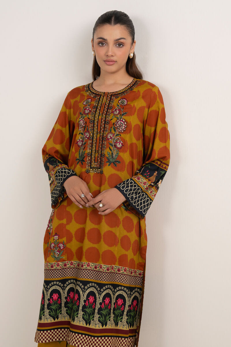 Embroidered Arabic Lawn Shirt