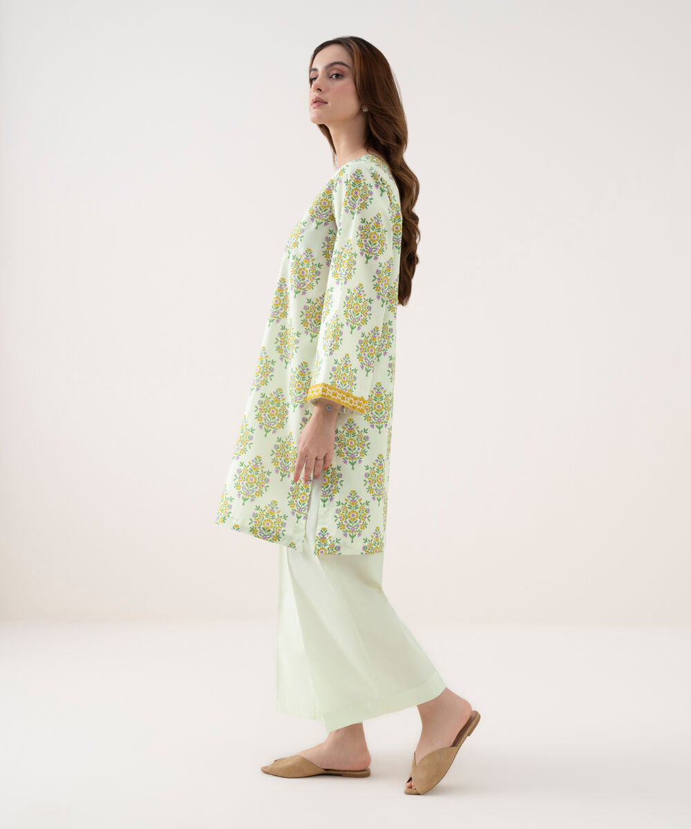 Women's RTW Cambric Embroidered Straight Multi Shirt