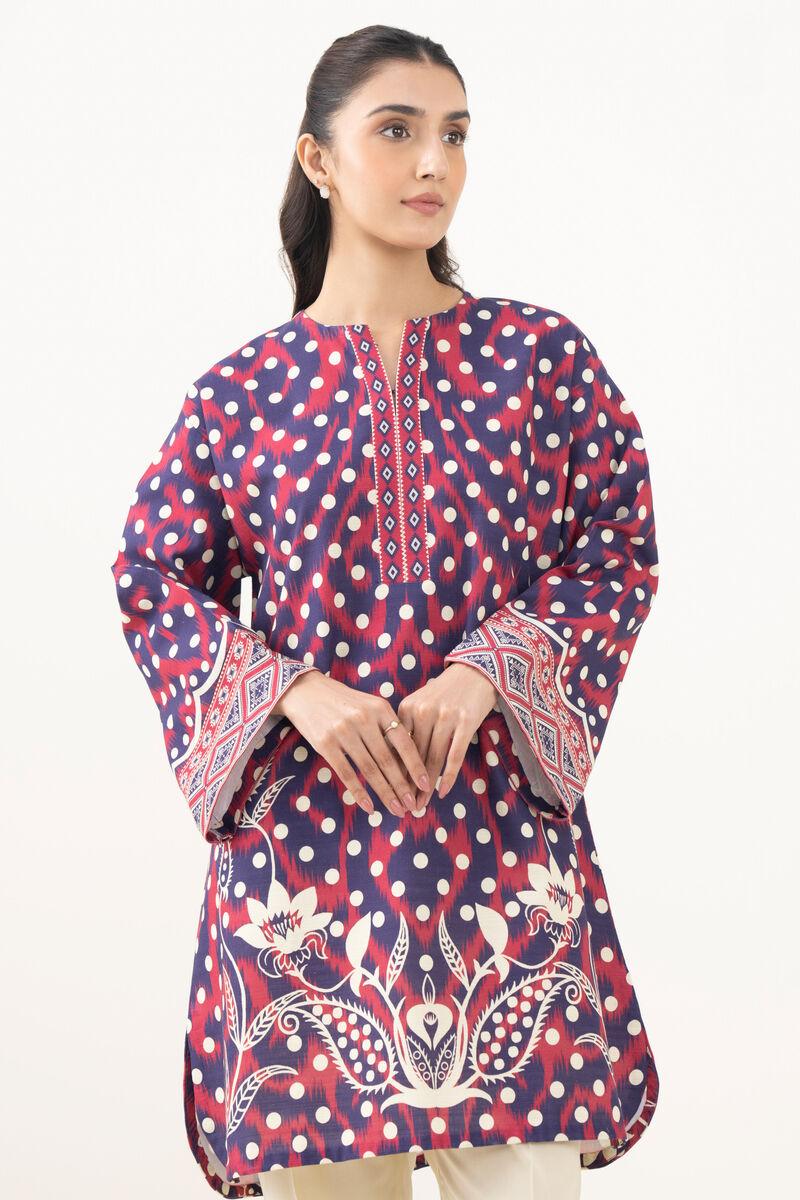 Printed Khaddar Shirt