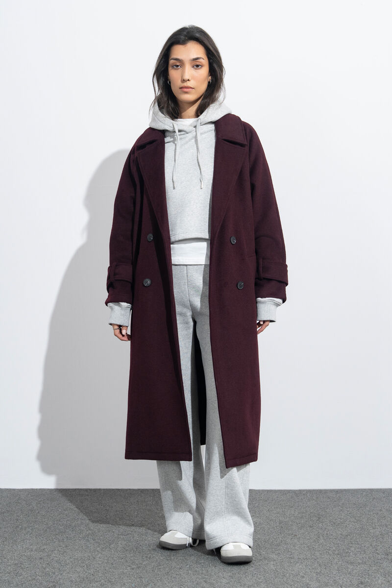 Oversized Double Breasted Coat