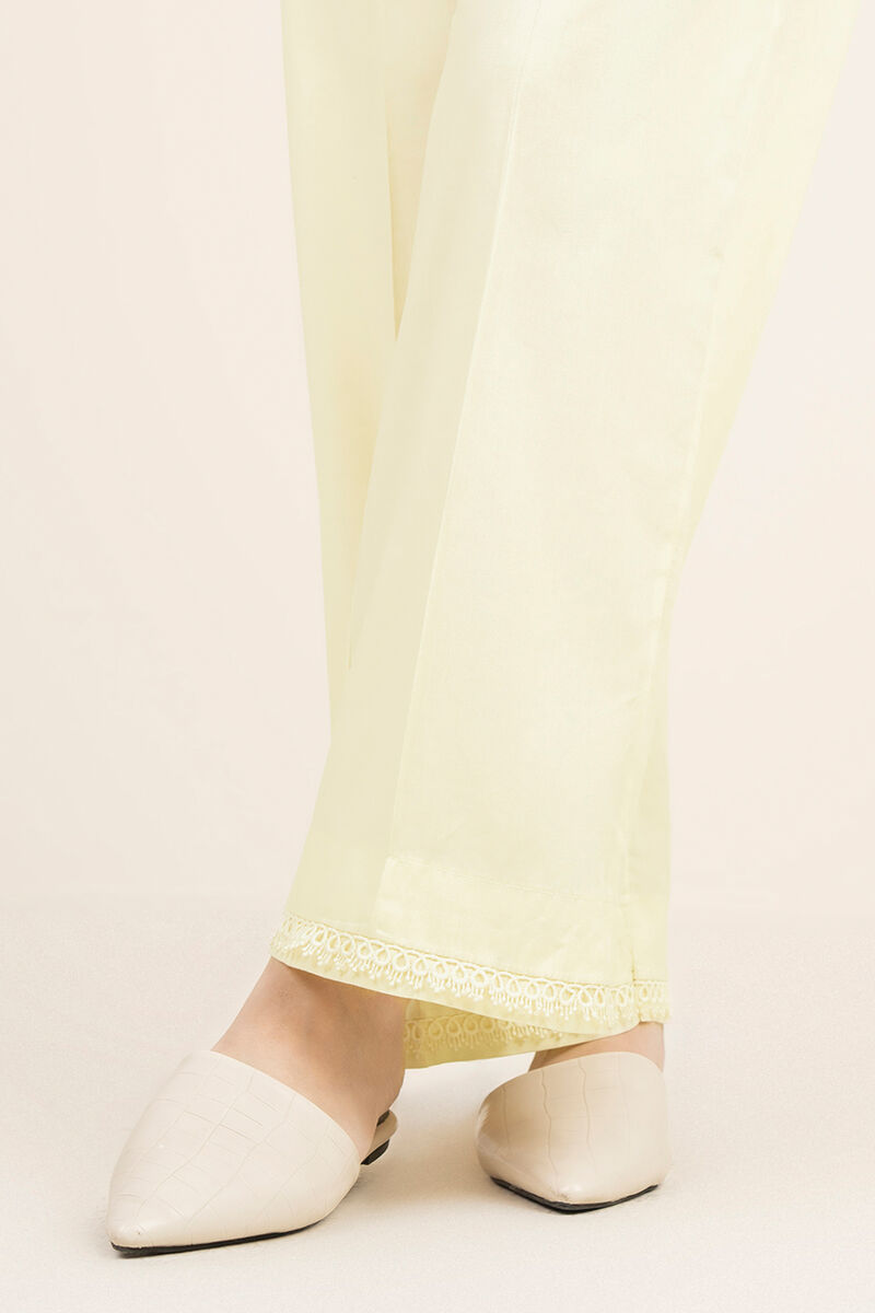 Cotton Viscose Straight Pants