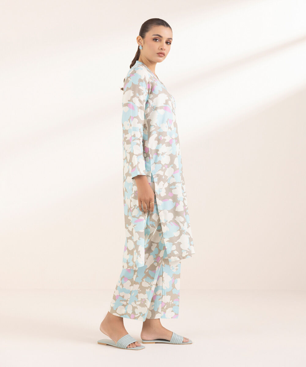 Women's Pret Arabic Lawn Multi Printed A-Line Shirt