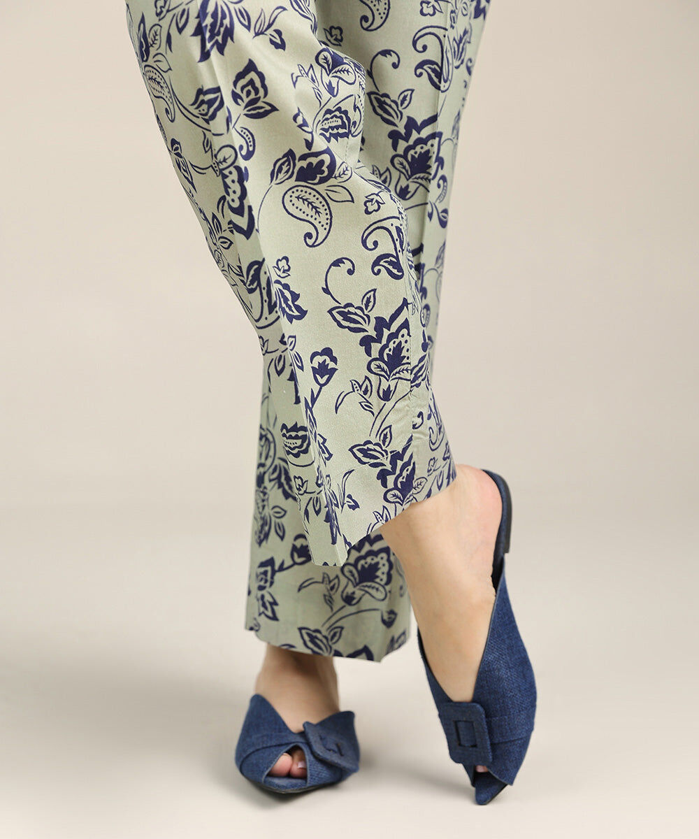 Printed Cotton Viscose Pants