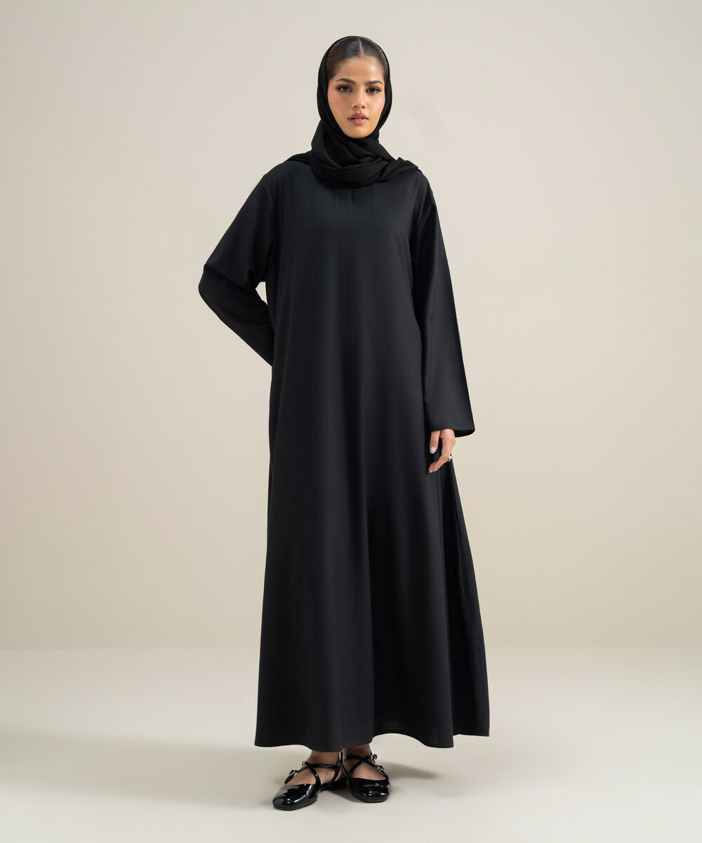 Women's Polyester Black Hijab