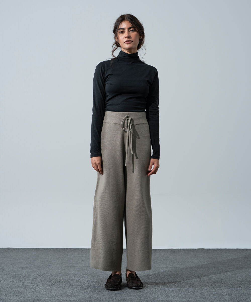 Women's Western Wear Sage Green Pull-On Knit Culottes
