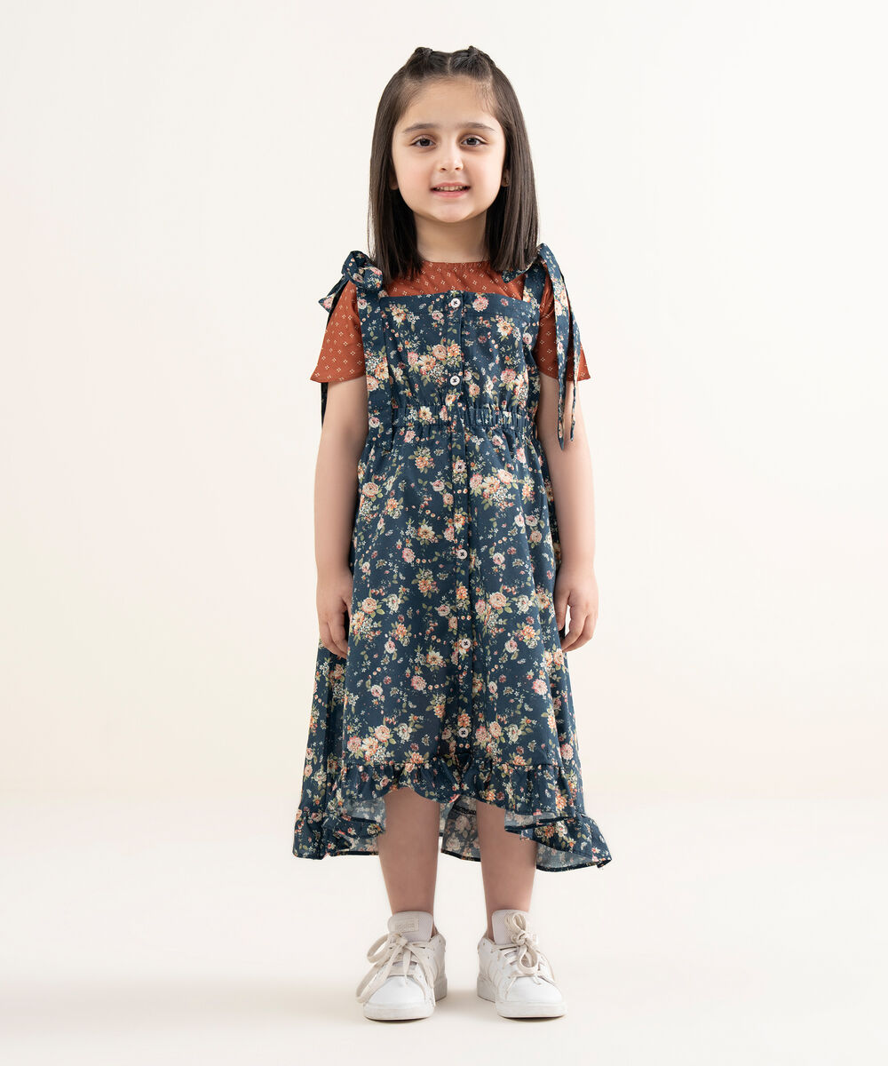 Girls Printed Cambric Shirt