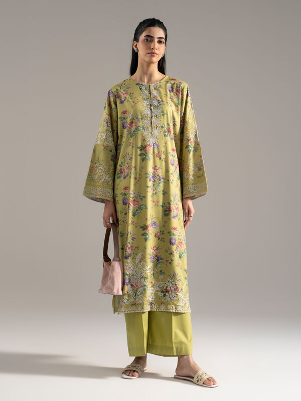2 Piece - Embroidered Cotton Viscose Suit