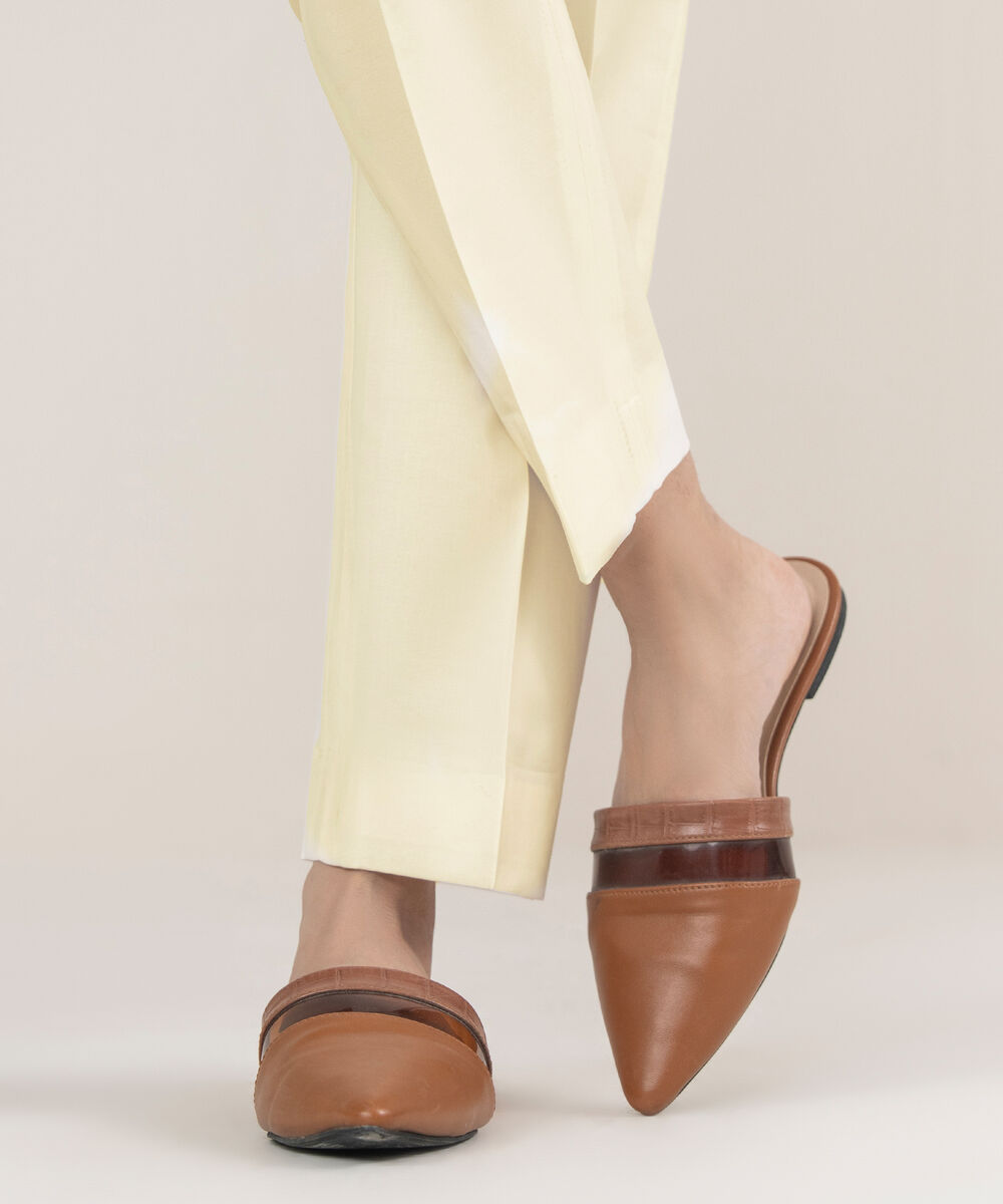 Women's Unstitched Cotton Printed Off White Trousers Fabric