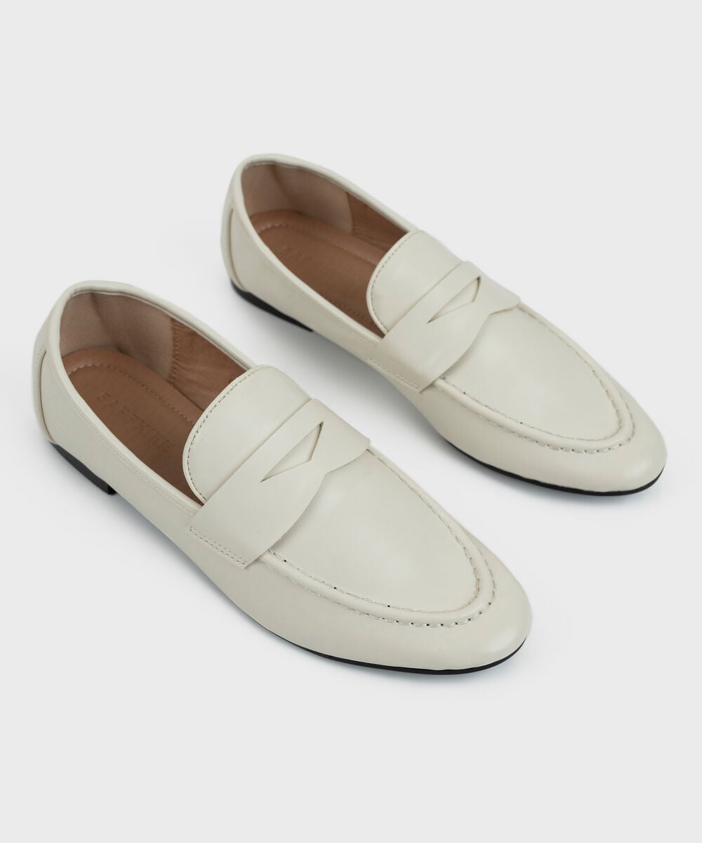 Women's Off White Loafers