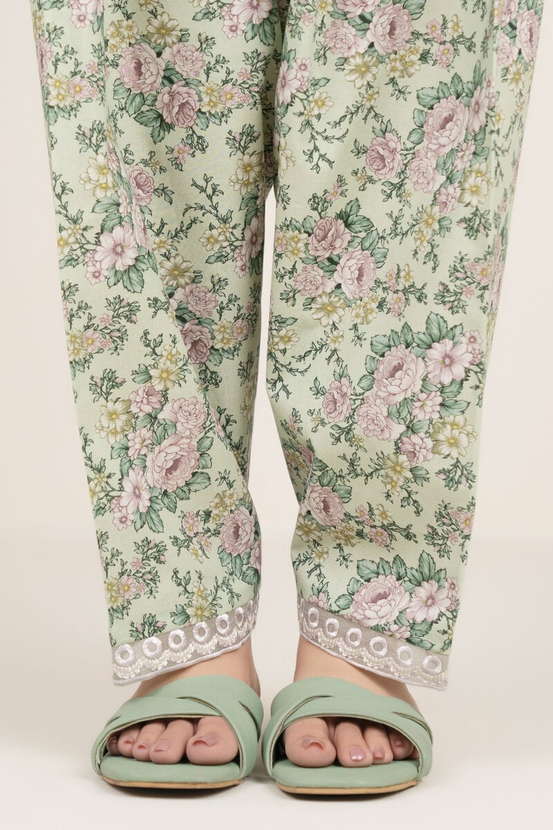 Embroidered Cambric Shalwar