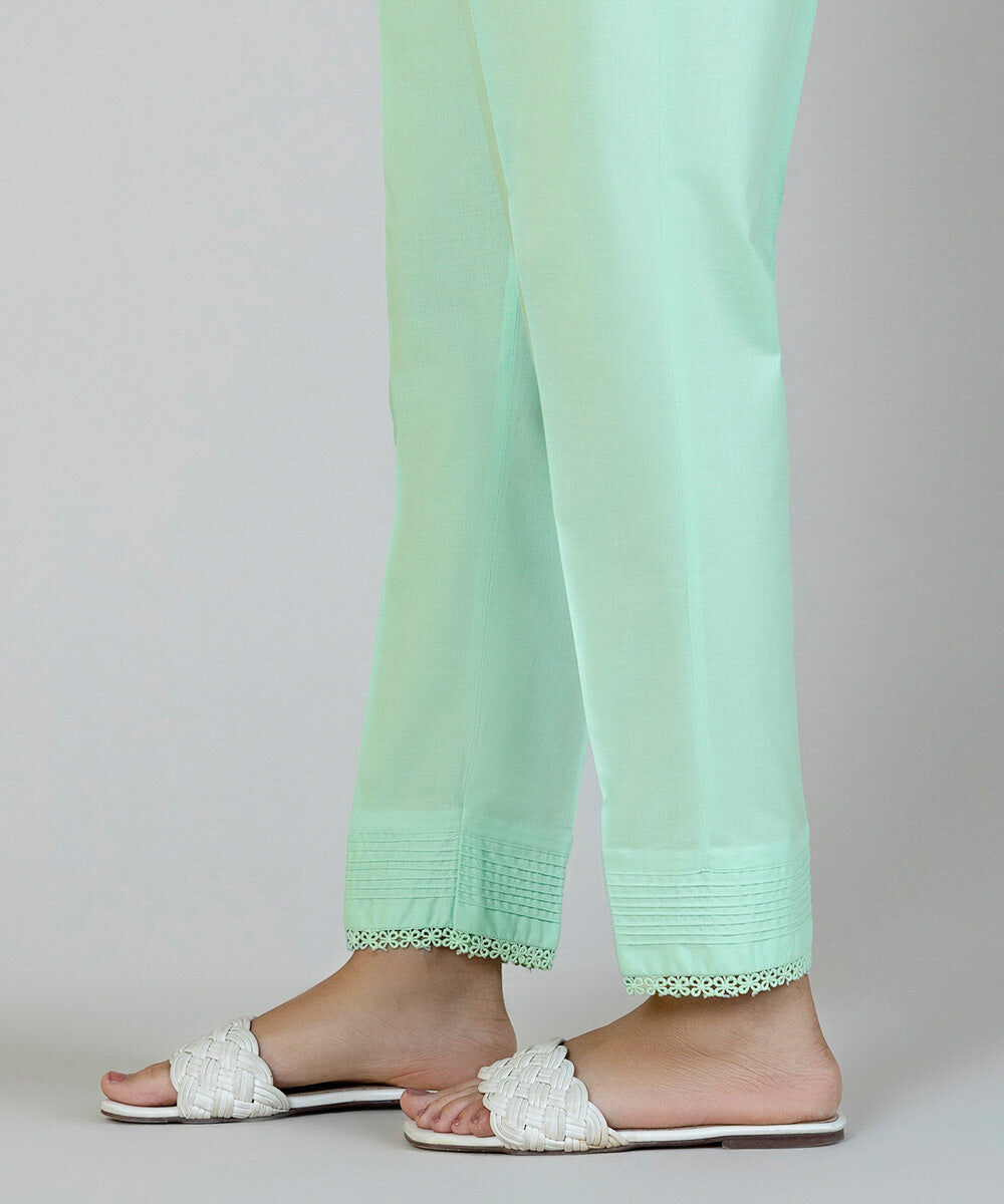 Woman - Blue Cigarette Pants