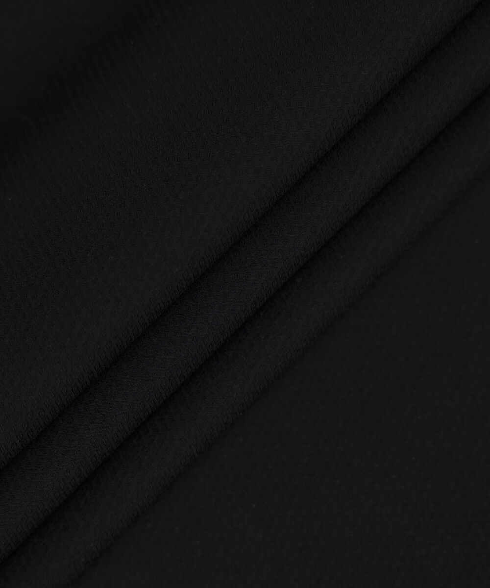 Men Unstitched Cotton Black Full Suit Fabric