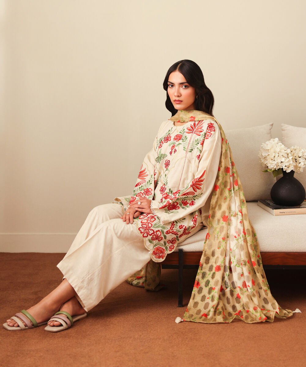 Brochea Jacquard Printed Multi Dupatta