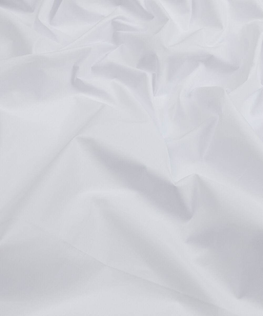 Men's Unstitched Two-Piece Bright White Premium Latha Suit