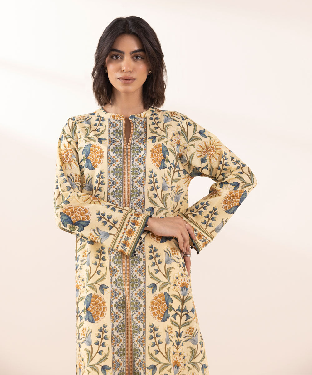Women's RTW Lawn Multi Printed A-Line Shirt
