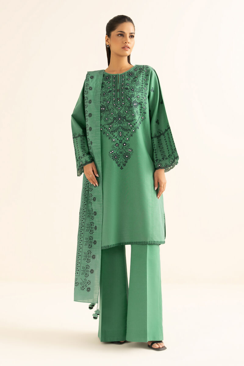 3 Piece - Embroidered Lawn Suit