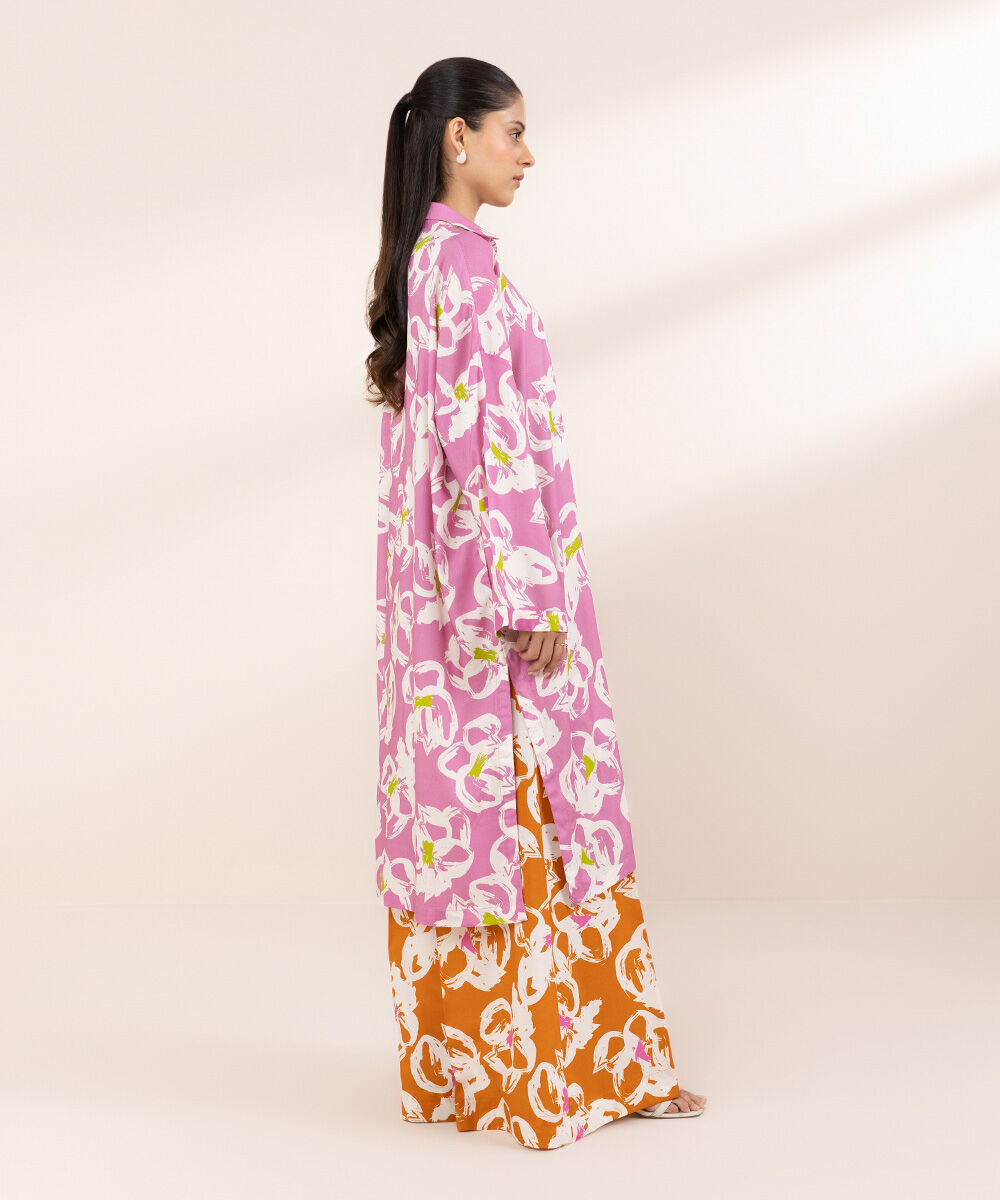 Women's RTW Arabic Lawn Multi Printed Boxy Shirt