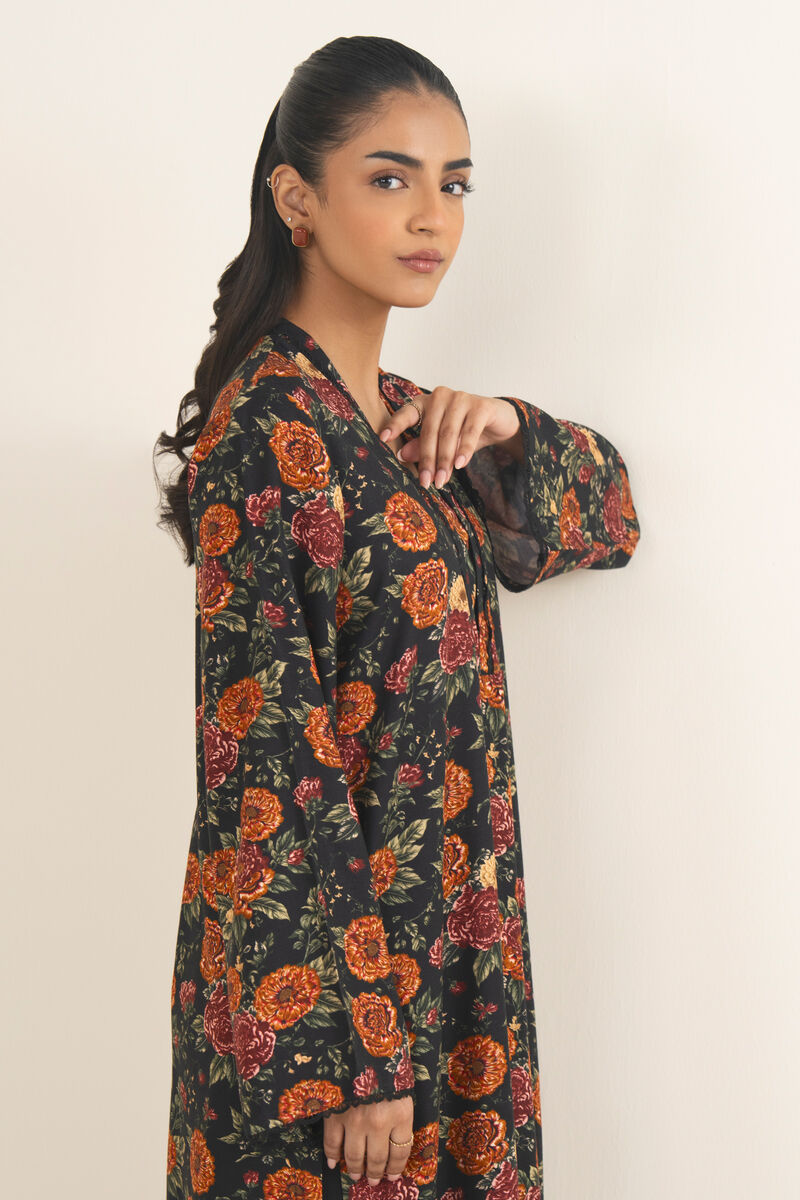 Printed Arabic Khaddar Shirt