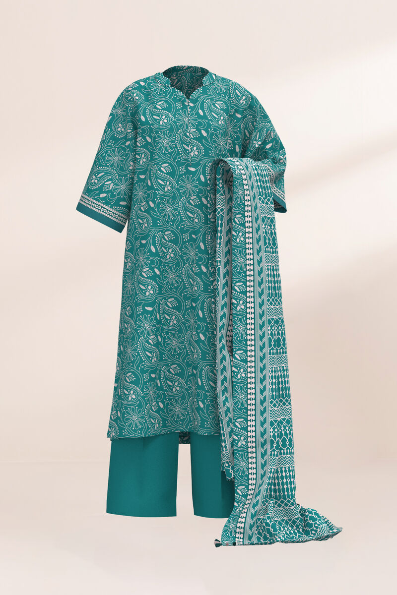 3 Piece - Printed Lawn Suit