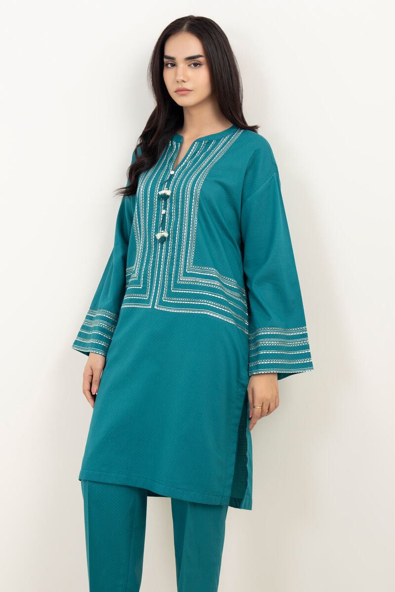 Embroidered Dobby Shirt