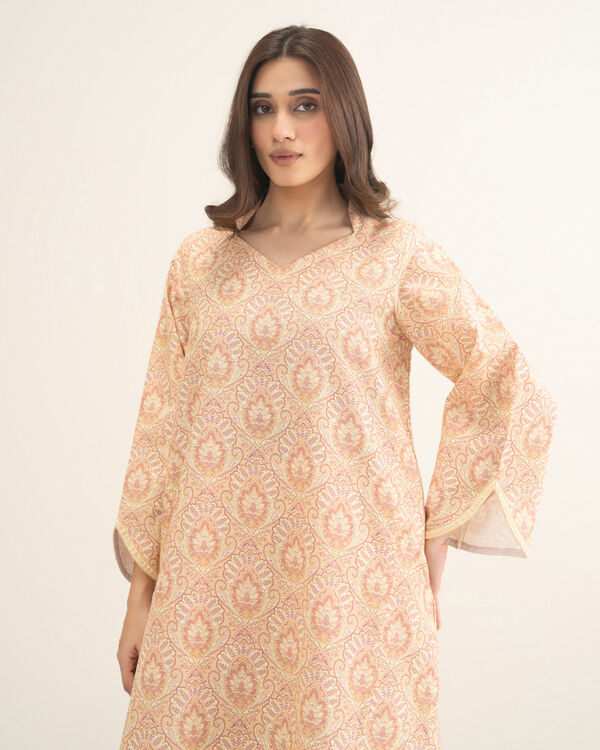 2 Piece - Printed Cross Hatch Viscose Suit