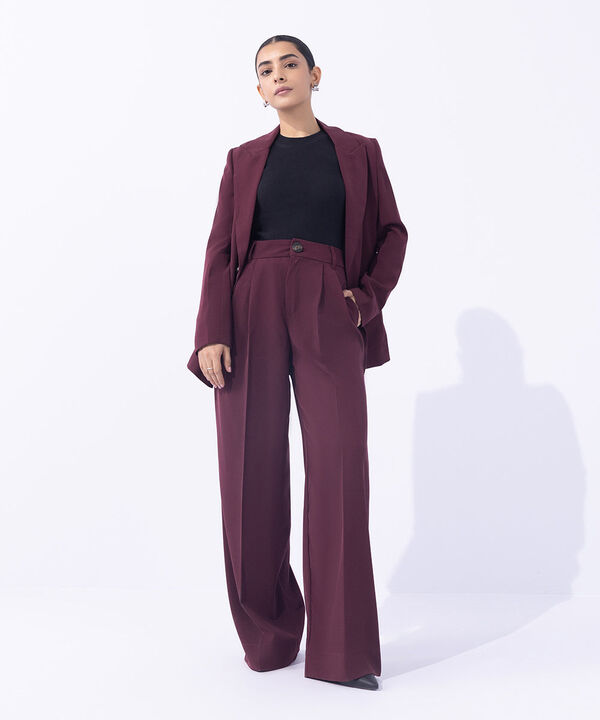 Tailored Wide Leg Trousers null