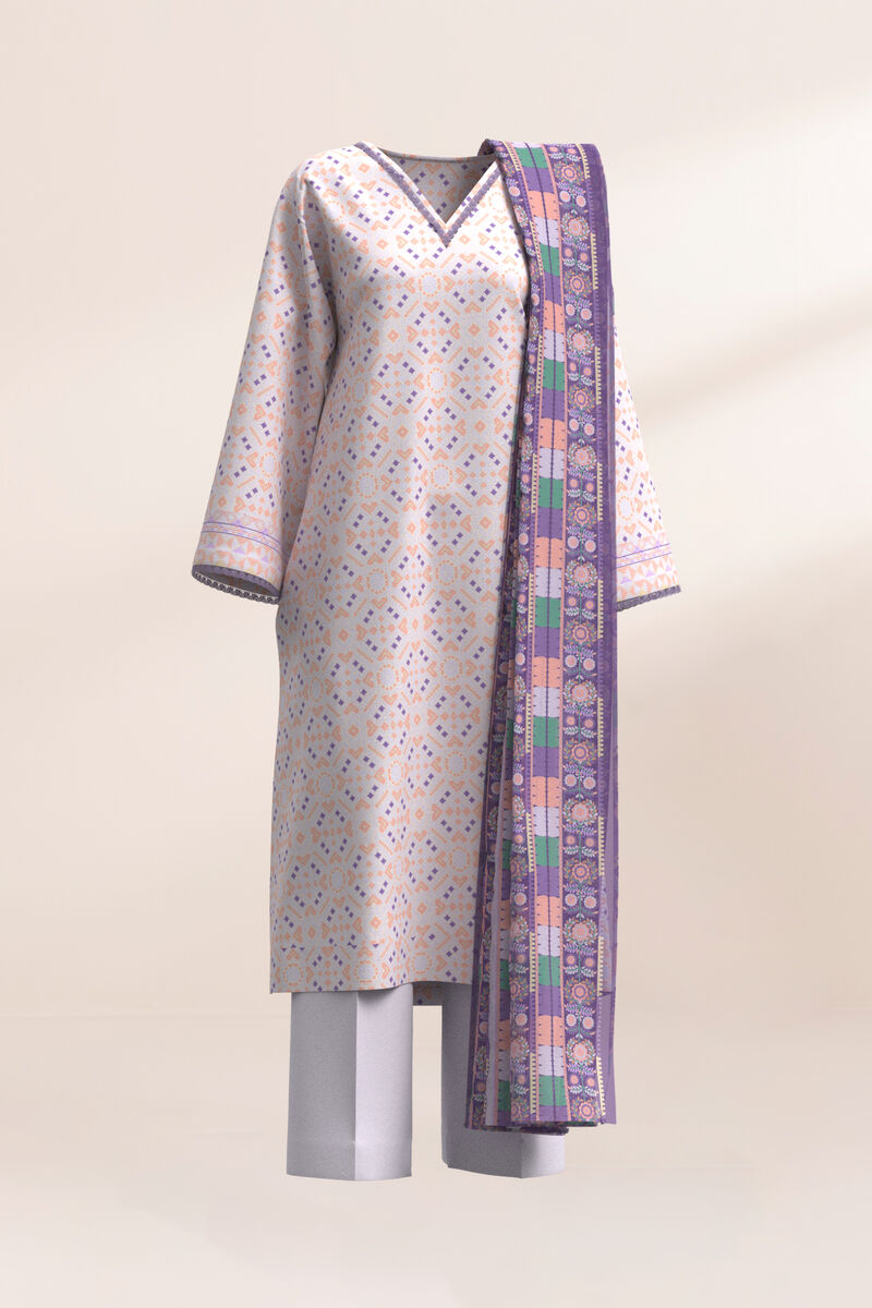3 Piece - Printed Lawn Suit