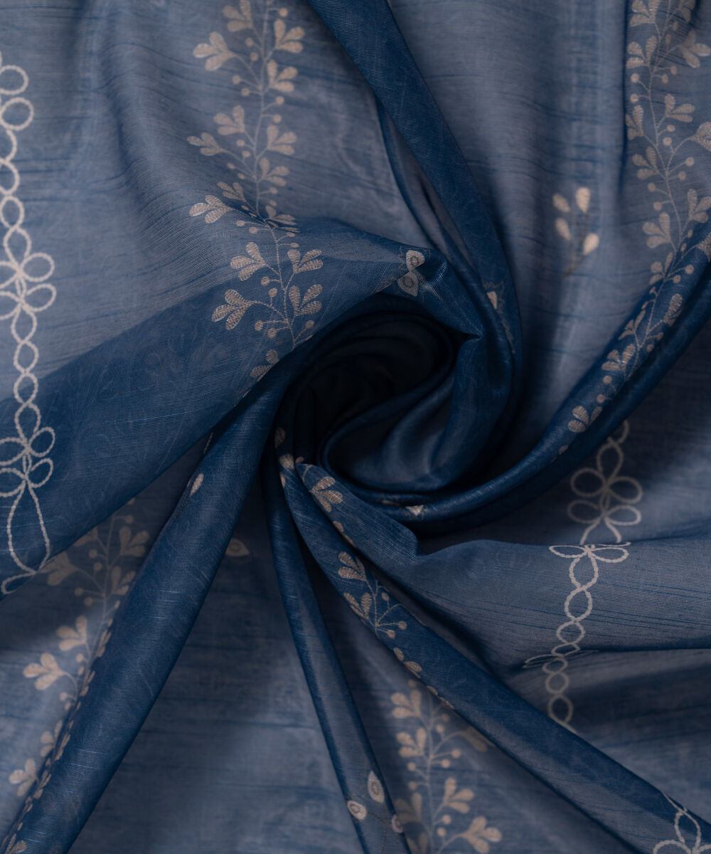 Manaar Printed Dark Blue Dupatta