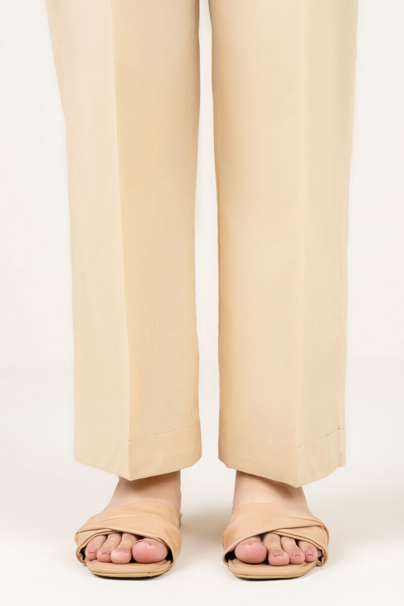 Solid Cambric Straight Pants