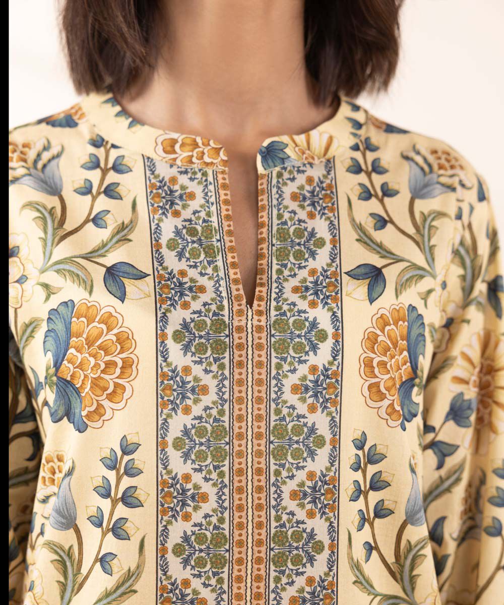 Women's RTW Lawn Multi Printed A-Line Shirt