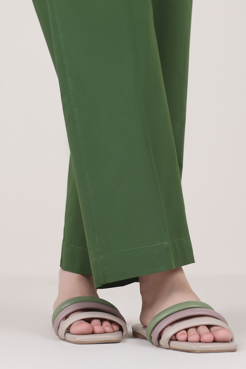 Solid Cambric Straight Pants