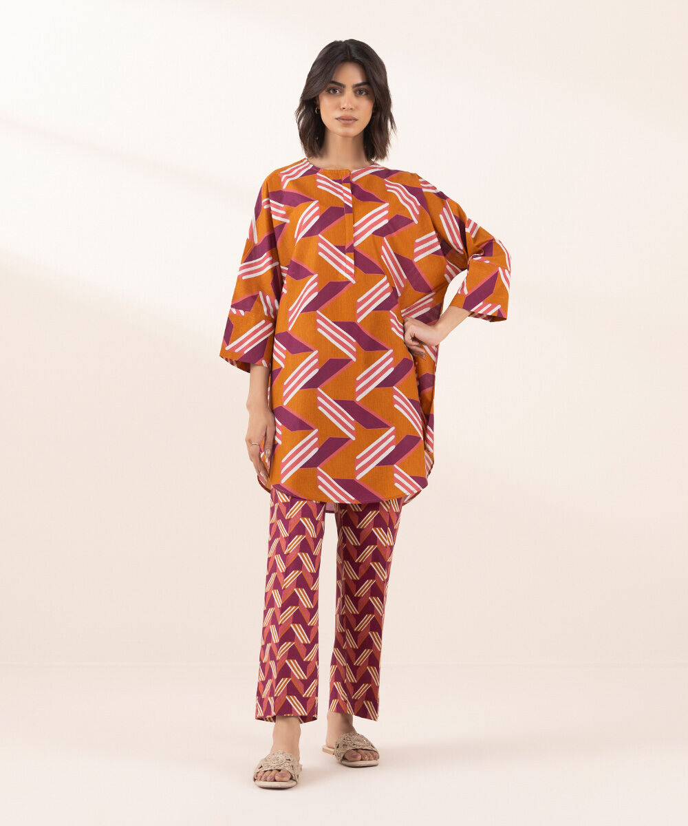 Women's RTW Lawn Multi Printed Boxy Shirt