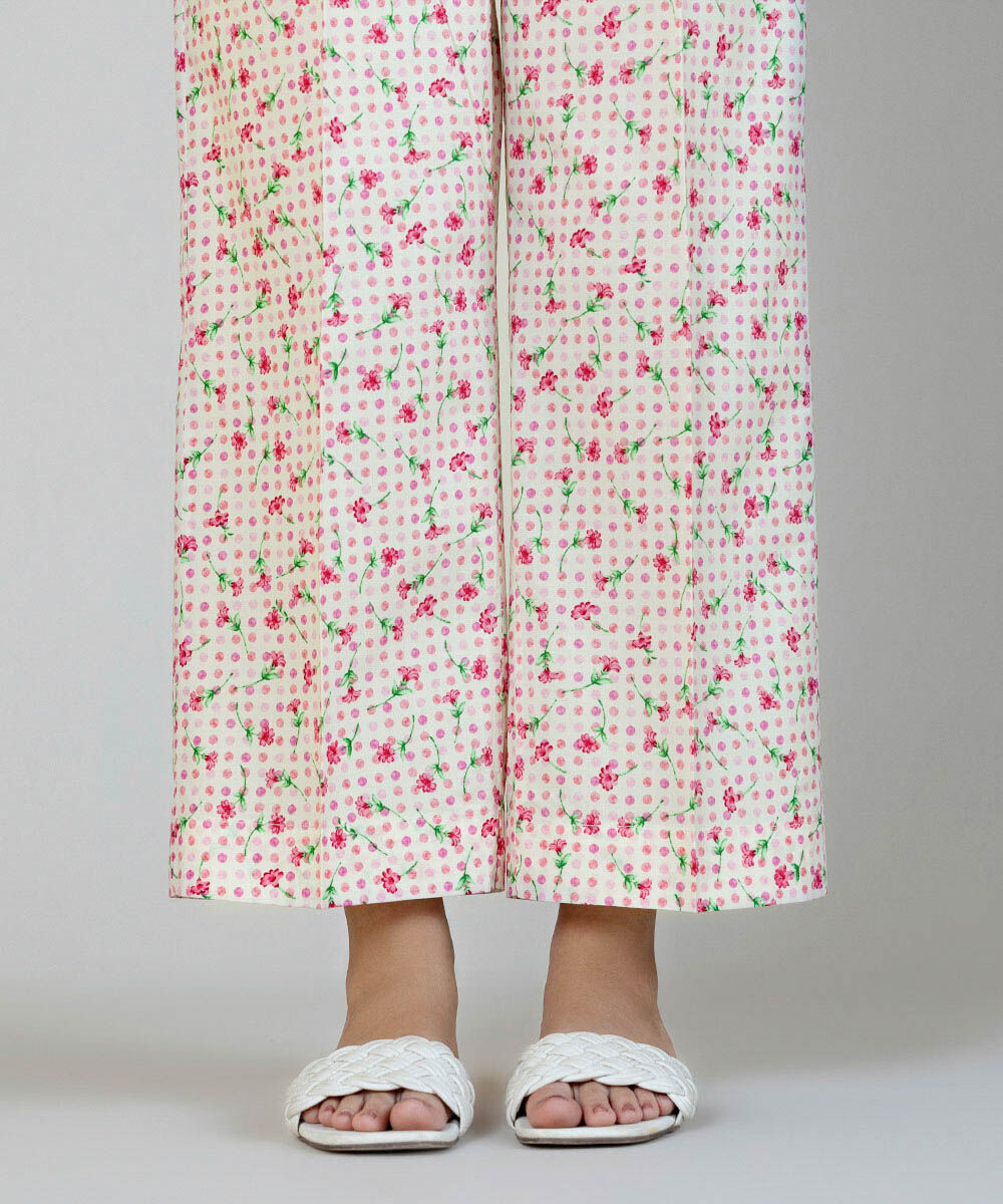 Woman - Multi Printed Cambric Straight Pants