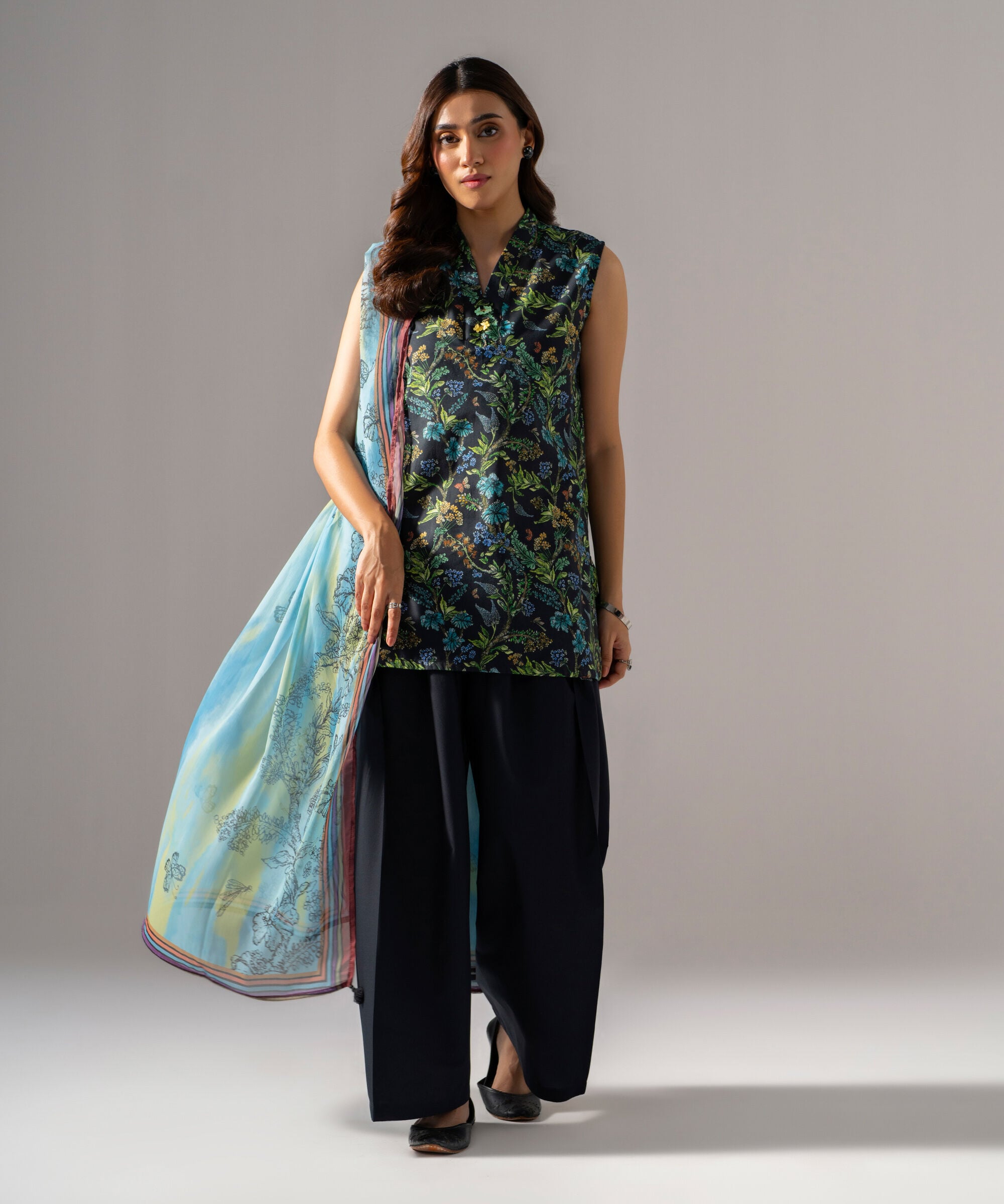 Printed Dupatta PRW26CV109DB