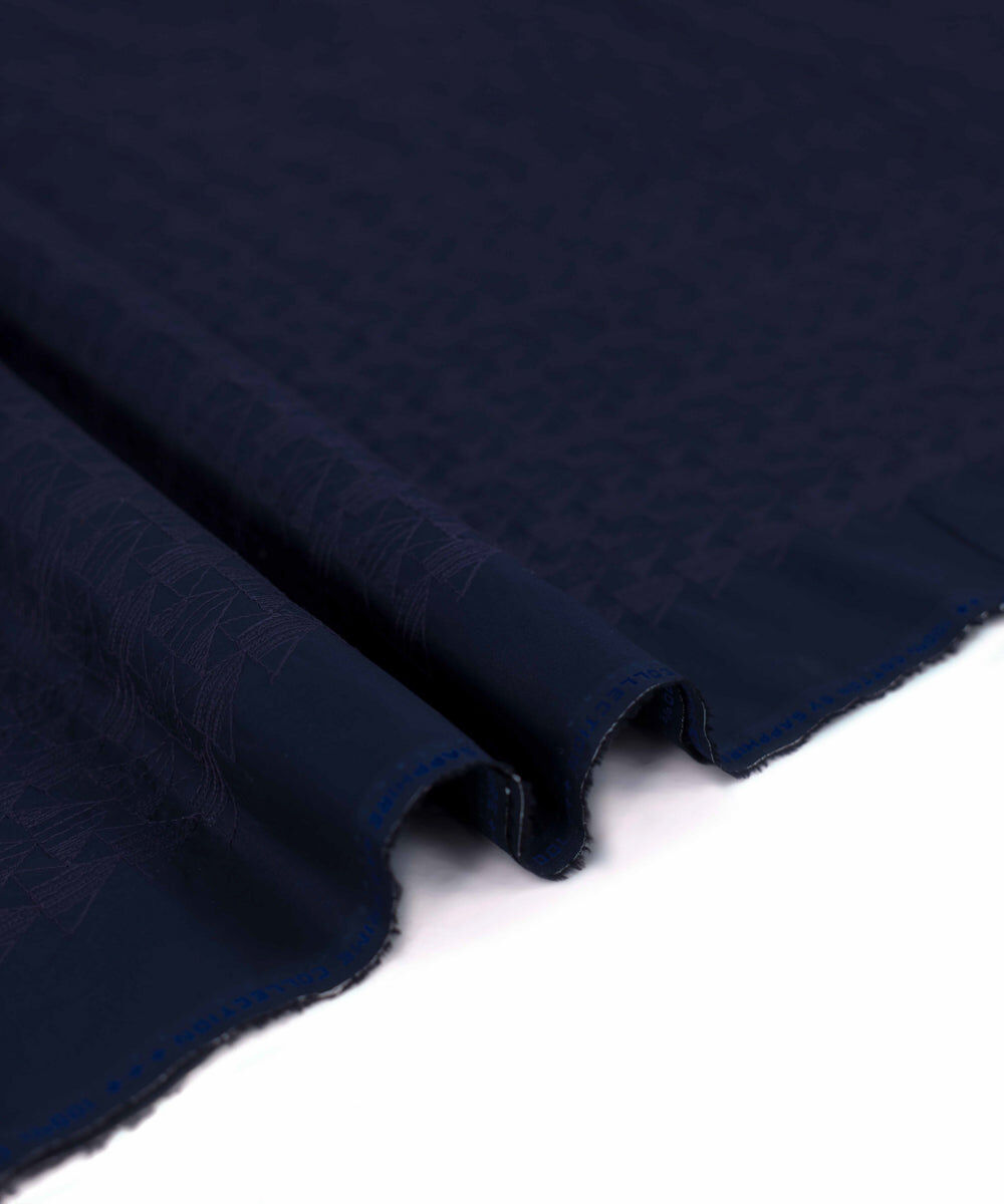 Man - Blue Cotton Schiffli Embroidered Kurta