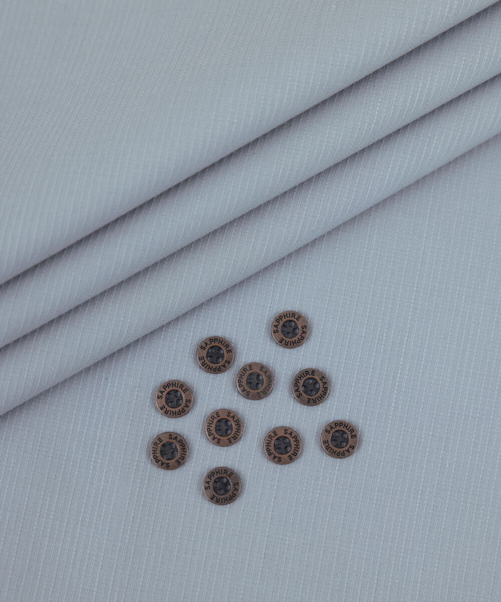 Men's Unstitched 2-Piece Premium Wash & Wear Dobby Light Beige Suit