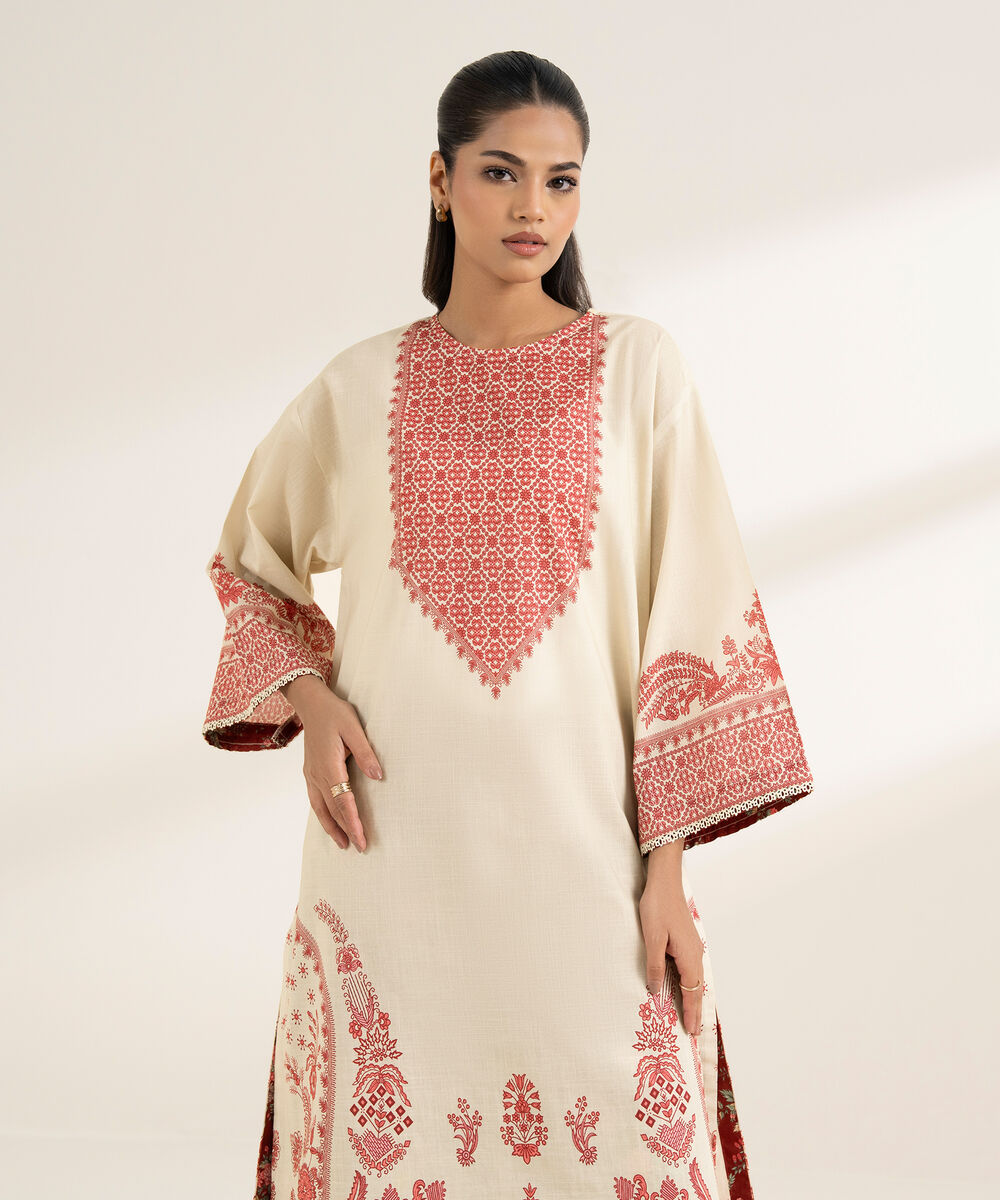 Women's RTW Cross Hatch Multi Printed Boxy Shirt