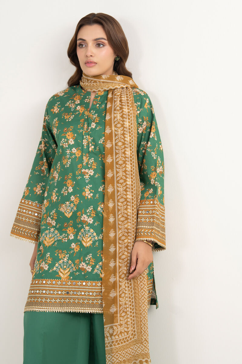 3 Piece - Embroidered Lawn Suit