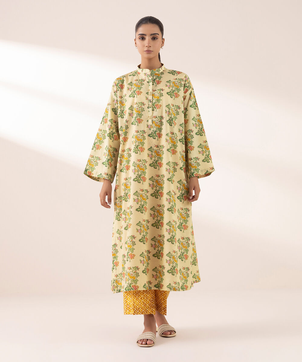 Women's RTW Lawn Multi Printed Boxy Shirt