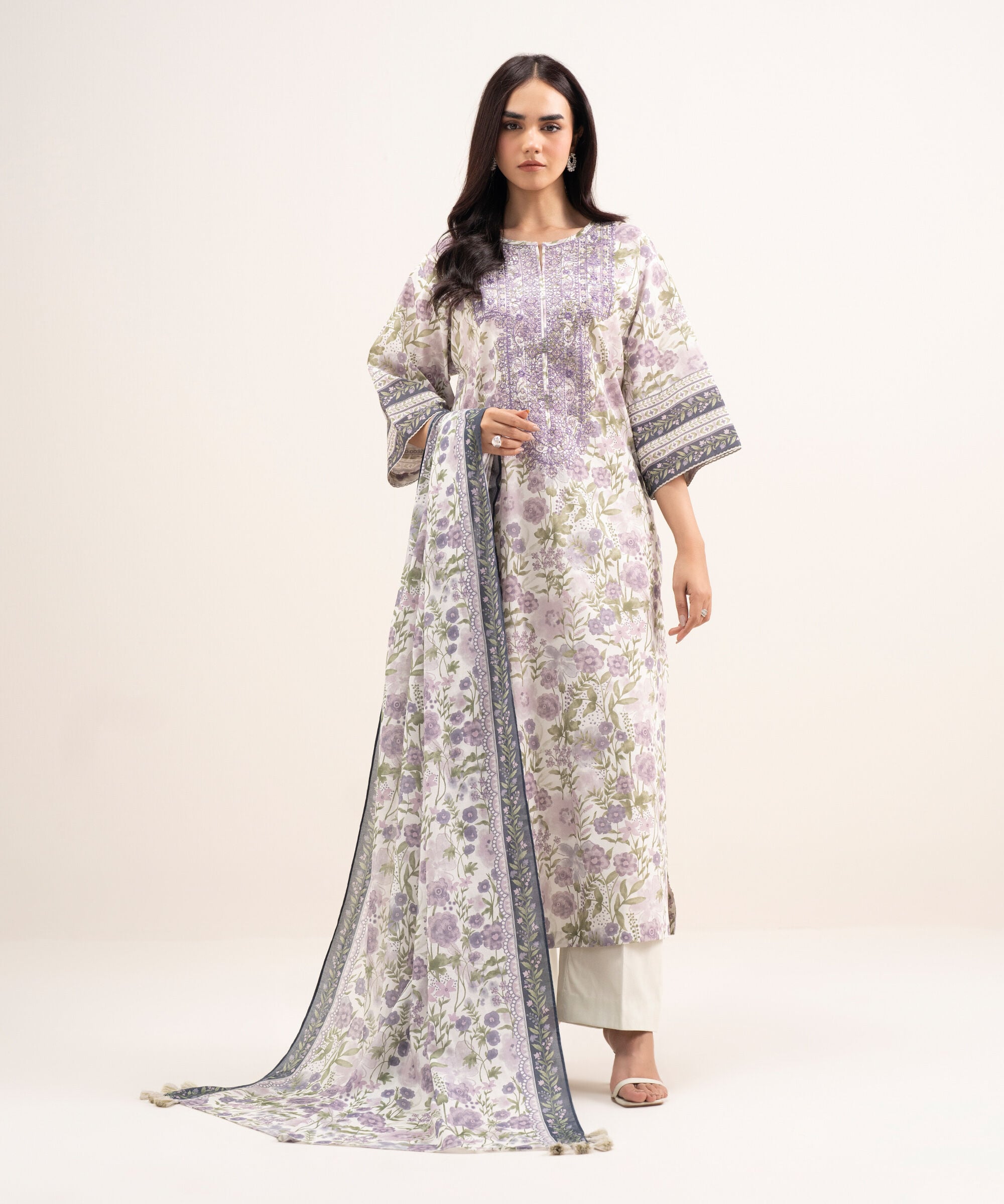 Unstitched 3 Pc Lawn DDDS26V360TS