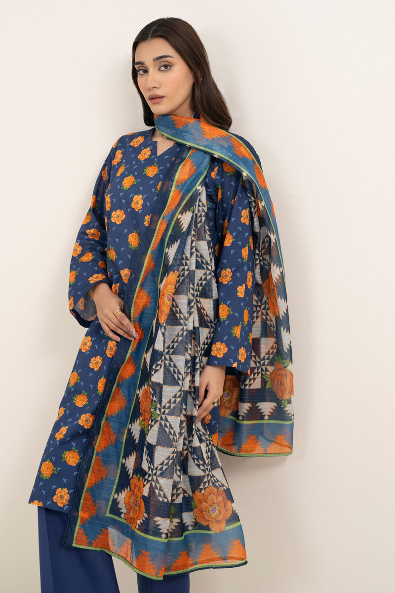 3 Piece - Printed Lawn Suit