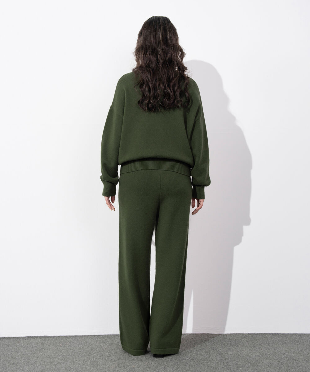 Women's Western Wear Olive Green Soft Touch Knit Sweater