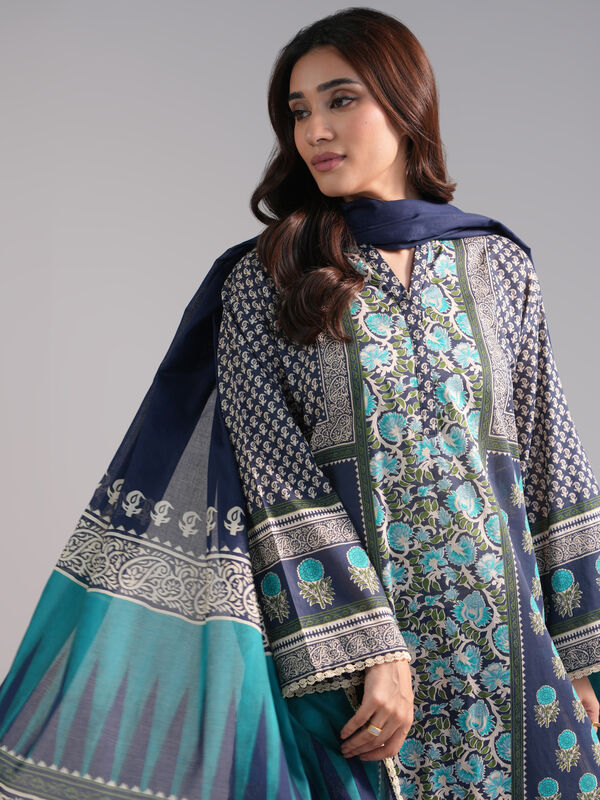 3 Piece - Printed Lawn Suit