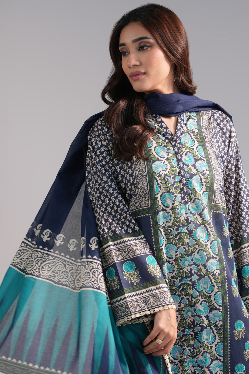 3 Piece - Printed Lawn Suit