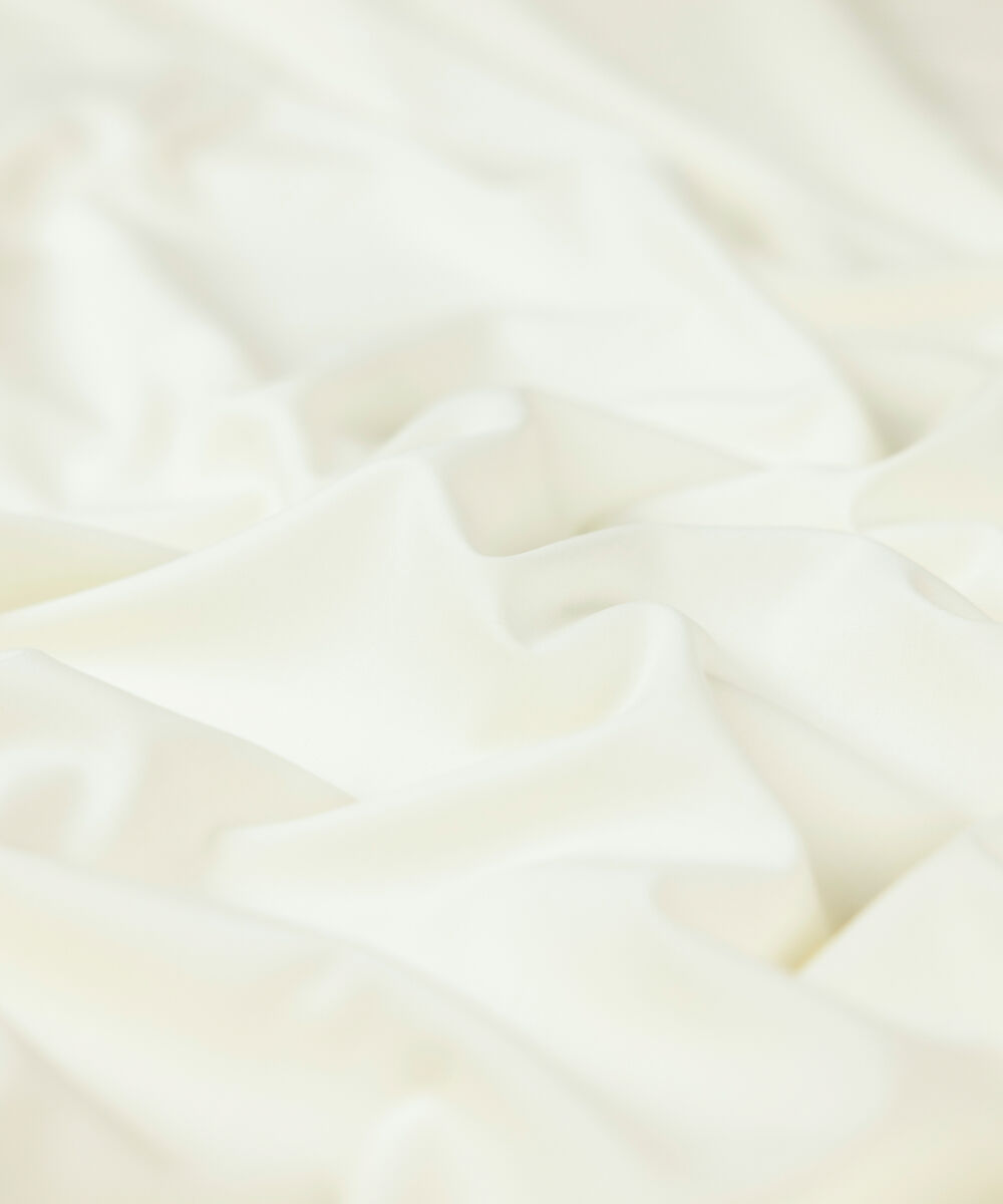 Men Unstitched Wash & Wear Off-White Full Suit Fabric