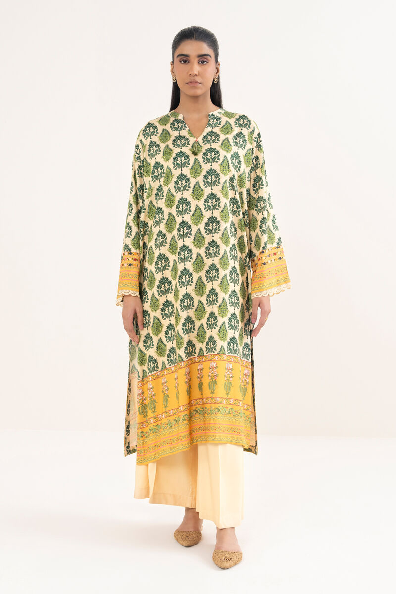 Printed Viscose Linen Shirt
