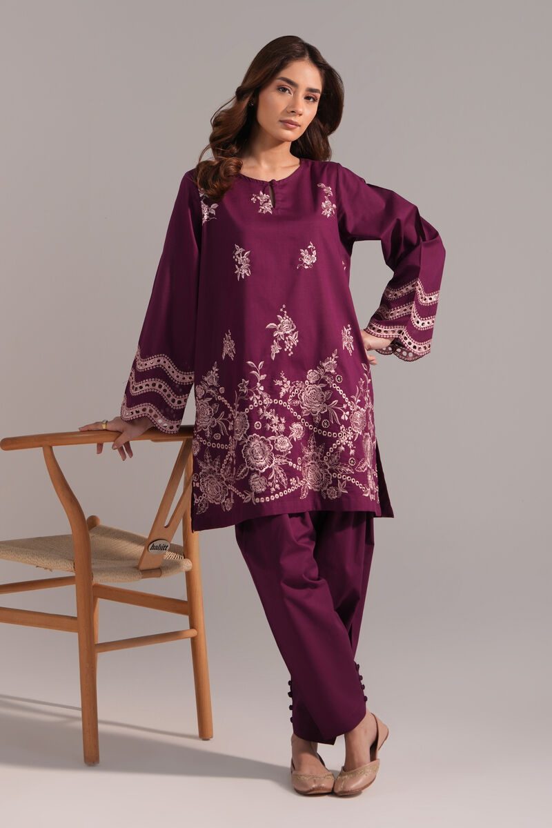 Embroidered Crosshatch Shirt